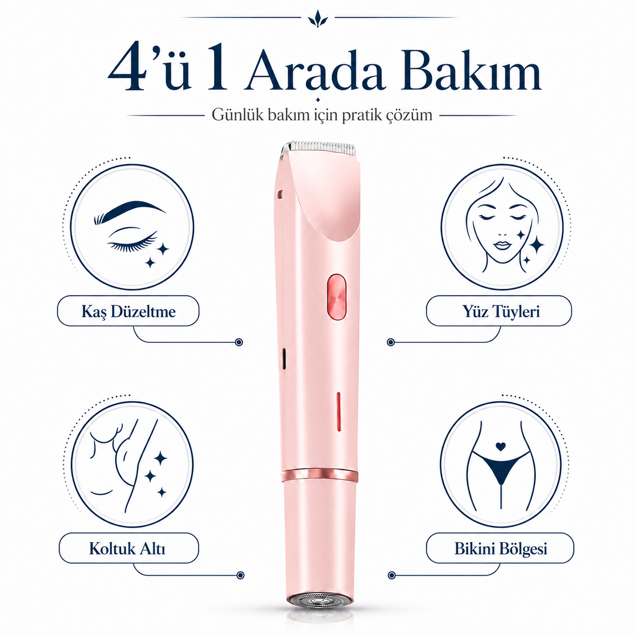 Jilet Tahrişi Olmadan Pürüzsüz Kadın Tıraş Makinesi