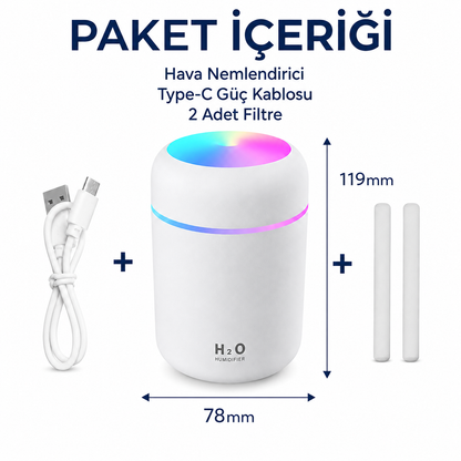 Kuru Havaya Karşı Ferahlatan Mini Hava Nemlendirici