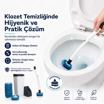 Kirli Fırça Derdi Olmadan Hijyenik Klozet Temizliği